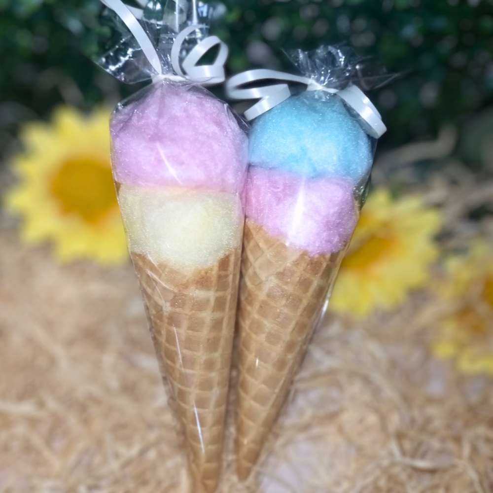 Sugar-cone-Candy-Floss-Balls